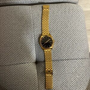 Nixon Gold and Black Men's Watch